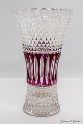 [0623001] Vase en verre de cristal &quot;Val Saint Lambert&quot; Art déco*