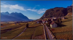 Photographie murale paysage Suisse   55 x 30 cm _By Karadrone* création française